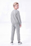 3 Thread Printed Boys' Double Pocket Crew Neck Sweatshirt Set - 4
