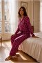 Women's Relax Fit Buttoned Lilac Pajama Set - 2