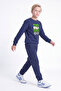 3 Thread Printed Boys' Double Pocket Crew Neck Sweatshirt Set - 3