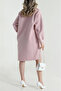 Women's Boucle Fabric Buttoned Pocketed Double-Breasted Collar Long Jacket - 4