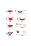 8 Piece Pink Enamel Pot and Pan Set Toy - 2