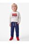 Long Sleeve Crew Neck Print Detail Sweatshirt - 3