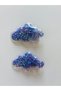 2-Pack Purple Colored Moving Star Sequin Girl's Cloud Shape Crocodile Tooth Buckle - 2