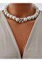 Necklace - White - - 3
