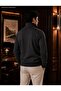 Men's Half-Zip High-Neck Long-Sleeve Sweatshirt - 3