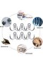 خطافات مزدوجة للملابس، 6 قطع خطافات مزدوجة للملابس مع 12 قطعة براغي، خطافات مثبتة على الحائط من الكروم - 2
