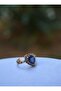 Sapphire Stone Bronze Ring - Blue - - 4