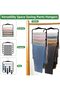 3 Pack Pants Hangers Space Saving, 5-Tier Velvet Non-Slip Multi-Layer Pants Hangers for Closet, Fold - 5