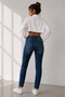 Women's Floral Patterned Lycra Skinny Leg Jeans Fk3535 - 4