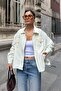 Women's Bead Embellished Adjustable Elastic Jacket - 5