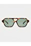 Sorella Gold Accessory Leopard Patterned Glass Retro Sunglasses - 4