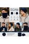 Unisex Fleece Neck Gaiter 2-in-1 Winter Warm Adjustable Outdoor Neck Warmer - 3