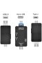 قارئ بطاقات SD، قارئ ذاكرة USB-C/Micro/USB 6 في 1، عارض كاميرا، محول قارئ بطاقات SD USB 3.0 - 2