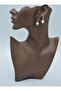 Real Pearl Turquoise Stone Earrings - Silver Color - - 4