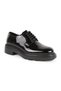 Men's Classic Shoes Genuine Leather Black Patent Leather Shiny Derby Lace-Up Lightweight Thick Eva Sole Groom's Shoes L