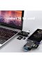 قارئ بطاقات SD، قارئ ذاكرة USB-C/Micro/USB 6 في 1، عارض كاميرا، محول قارئ بطاقات SD USB 3.0 - 5