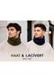Unisex Fleece Neck Gaiter 2-in-1 Winter Warm Adjustable Outdoor Neck Warmer