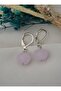 Rondela Cut Czech Crystal Stone Earrings - Silver Color - - 4