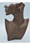 Lapis Lazuli Stone Earrings - Silver Color - - 2
