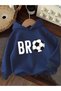 3-Pack Football Design Sweatshirt - Printed Oversized Hoodie with Embossed Design - 4