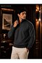 Men's Half-Zip High-Neck Long-Sleeve Sweatshirt - 2