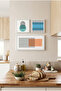 Modern with Geometric and Linear Patterns – 3-Piece Mdf Table Set for Home, Bathroom, and Coffee Corner - 5