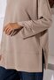 Women's Modal Oversize Long Tunic with Slit Detail - 2