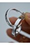 Hoop earrings - silver color - - 3
