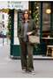 Selanik- Oversize Suit with Embroidered Detail | Hakiyeşil