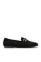 Women's Suede Leather Buckle Classic Loafer with Orthopedic Sole - 2