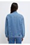 Lainey 90Lar Indigo Blue Oversiz Wide Cut Jean Jacket. - 3