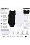 3-Piece Children's Thick Strap Undershirt 90% Cotton 10% Elastane Hooked Bottom Closure Black White 4-12 Years - 3