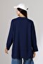 Women's Modal Oversize Long Tunic with Slit Detail - 8