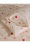 Ivory Printed Flat Sheet (Super King Size) - 7