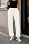 Women's Draped Modal Touch Textured Sweatpants with Elastic Cuffs