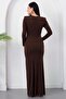 Double-Breasted Collar, Waist Buckle, Long Sleeve Dress K-262671 - 7