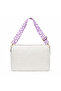 Toscase White Plush Bag, Eva Protected, Pink Suede Lining, with Strap 36X26 cm - 4