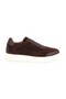 Men's Sneaker Shoes Genuine Suede Leather Slip-On Laceless Monogram Logo Lightweight Thick Eva Sole L596 - 2
