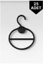 25 Pieces of Shawl and Scarf Hangers Black Plastic Hangers Scarf Hanger