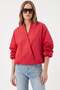 Double-Breasted Bomber Jacket 2982 - Red - 4