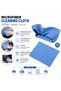 Premium Microfiber Cleaning Cloth Rags 20 Pieces Ultra Soft & Highly Absorbent Lint Free Cleaning Towels for Car, Kitchen, Home, Glass & Electronics Reusable and Washable Blue - 7