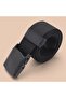 Black X-Ray Device-Compliant Metal-Free Belt with Special Buckle