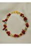 Coral bracelet - red - - 5