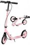 SHARPDO Kick Scooter, 2-Wheel Kick Scooter with Hand Brake and Adjustable Height, Easy Foldable, for