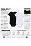 3-Piece Children's Half Sleeve Bodysuit 90% Cotton 10% Elastane Hooked Bottom Closure Black White 4-12 Years - 8