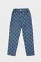 Boy's Blue Checkered Patterned Trousers - 5