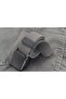 Unisex Polyester Woven Plastic Buckle Gray Sports Belt