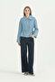 Thin Quilted Waist-Tie Cotton Blend Jacket - Ice