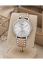 Women's Wristwatch Silver-Rose Gold Color Casual and Stylish Combination Japanese Machine Gift Boxed - 2