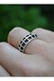 Bohemian ring - silver color - - 3